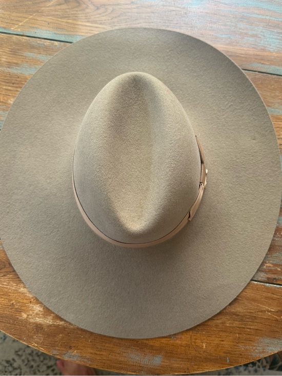 Stetson The Rapture like new Wide Brim Felt Hat in Mushroom Leather Band small main image 6